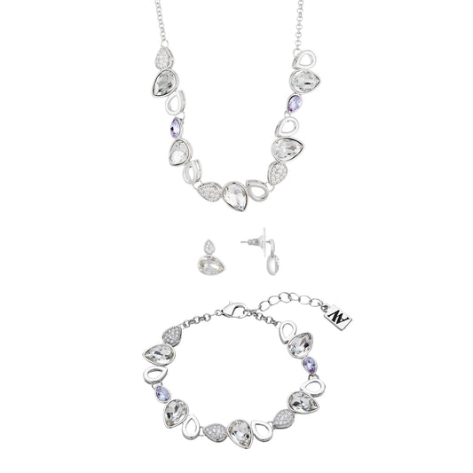 August Woods Silver Cosmic Jewel Lilac Gift Set