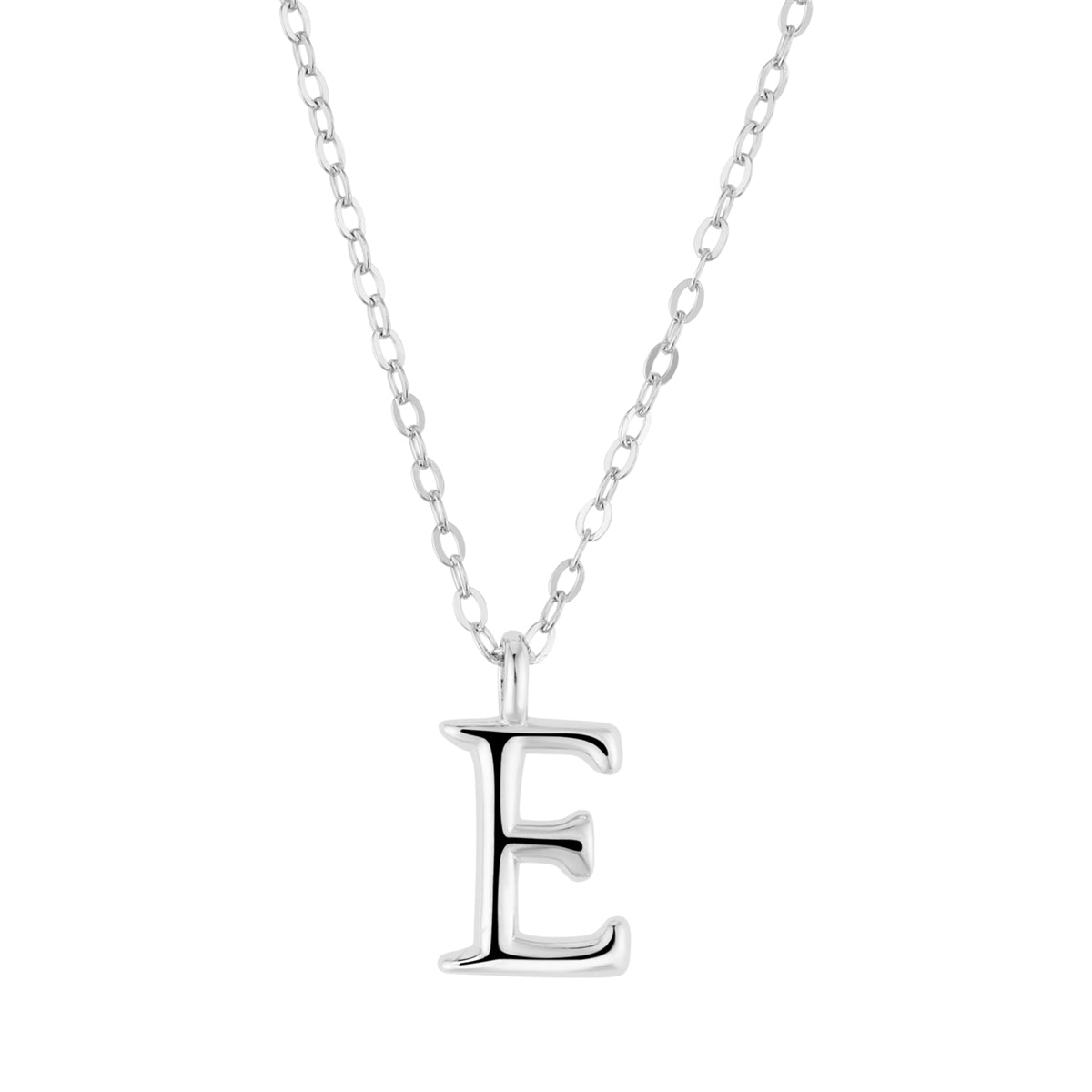 Argento Silver Initial Letter Necklace