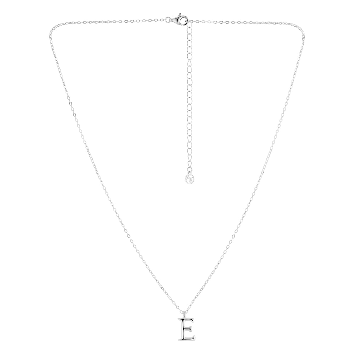 Argento Silver Initial Letter Necklace