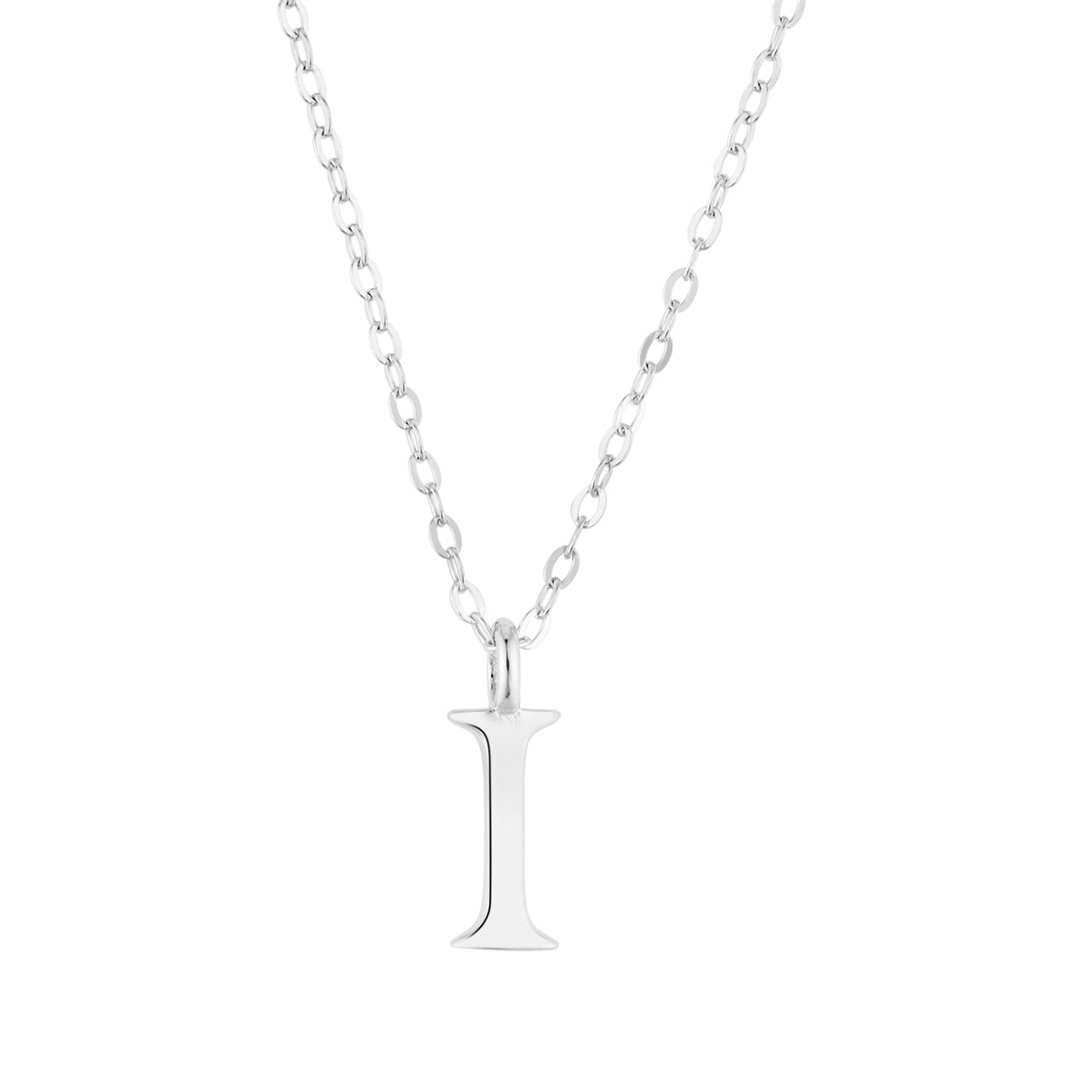 Argento Silver Initial Letter Necklace