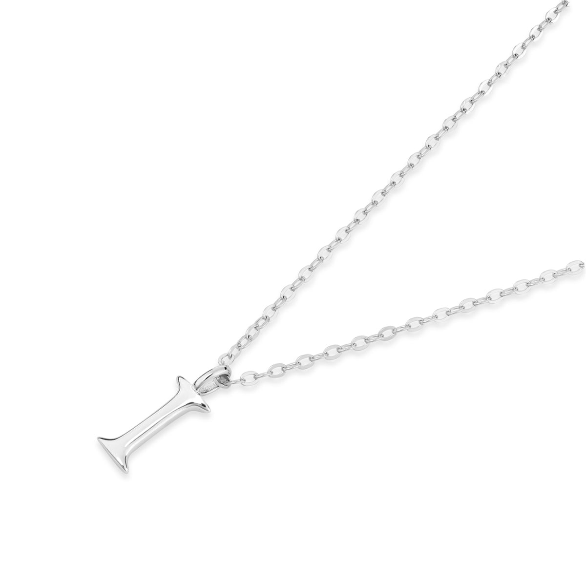 Argento Silver Initial Letter Necklace