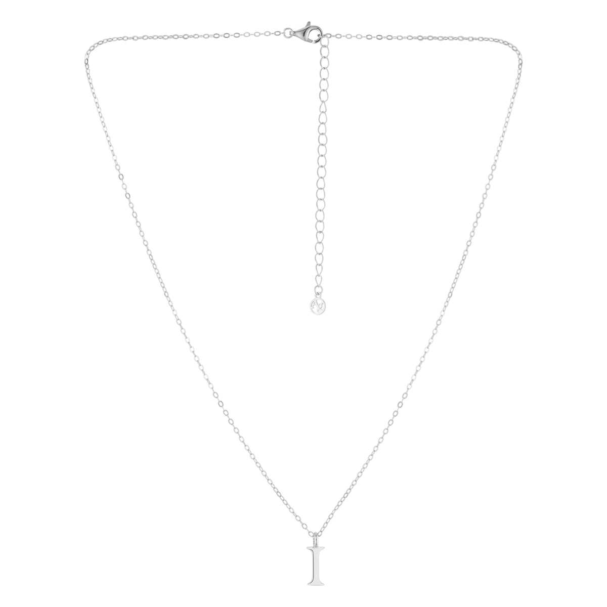 Argento Silver Initial Letter Necklace