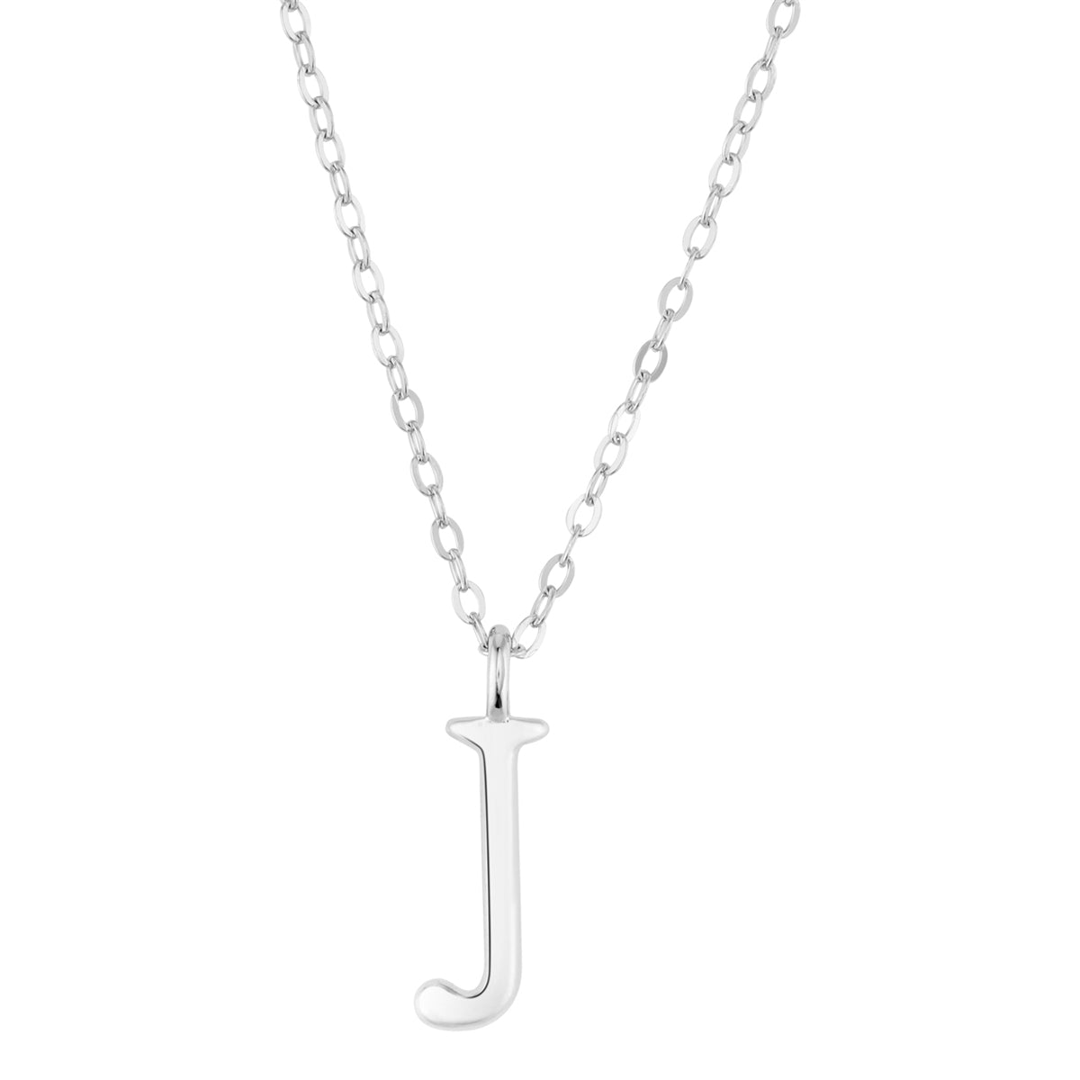 Argento Silver Initial Letter Necklace