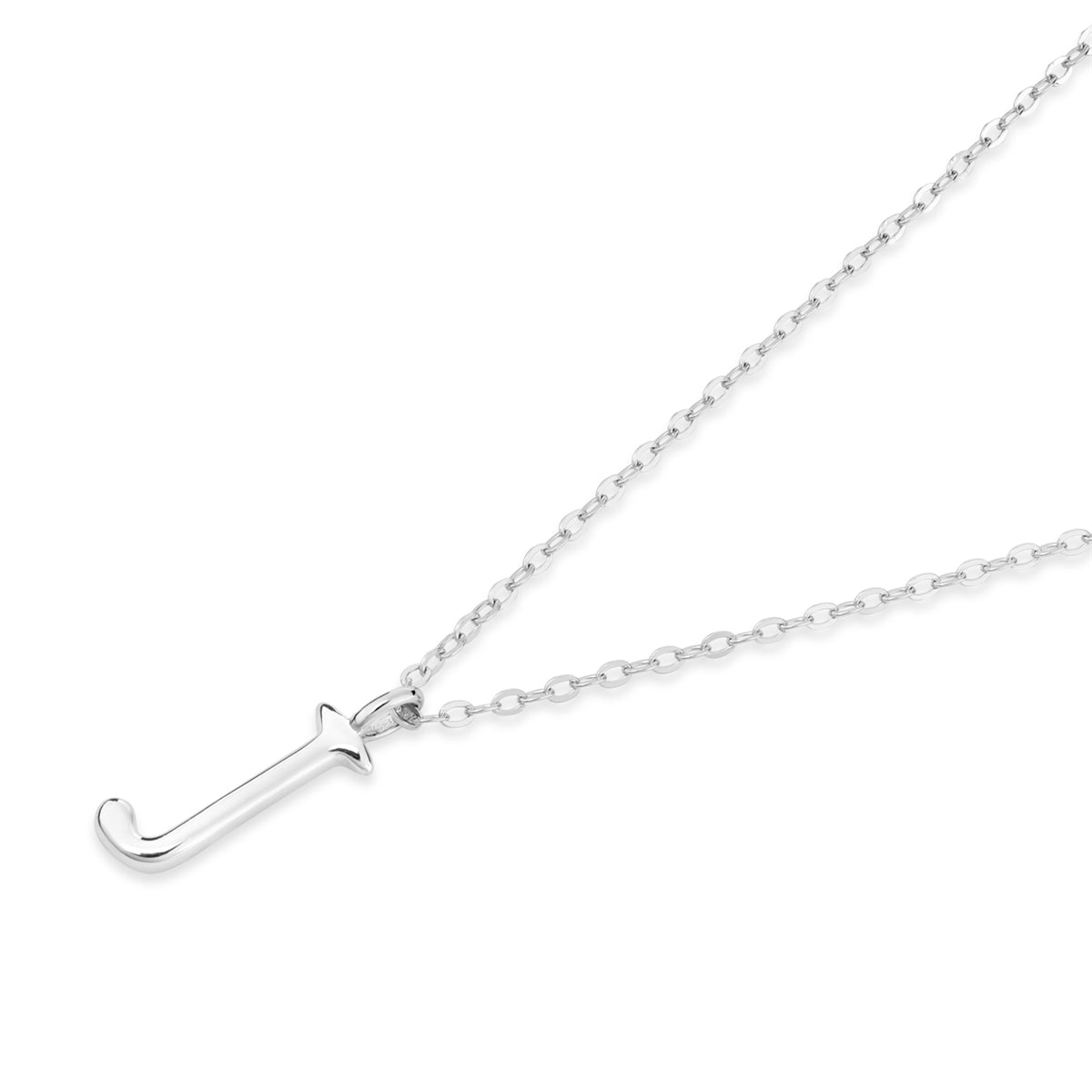 Argento Silver Initial Letter Necklace