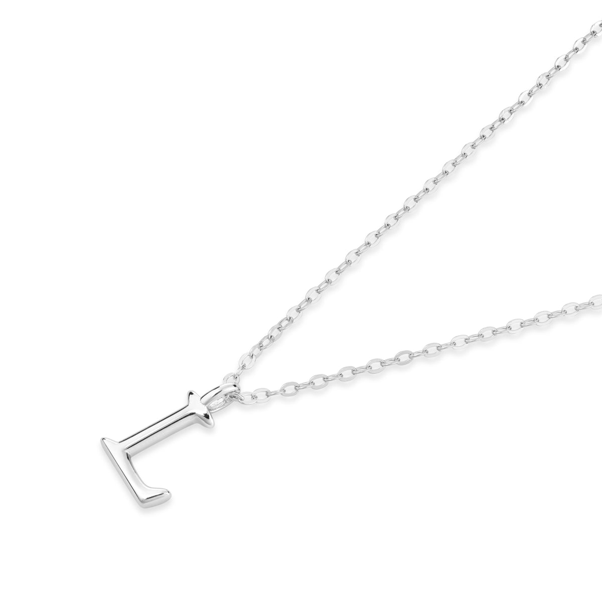 Argento Silver Initial Letter Necklace