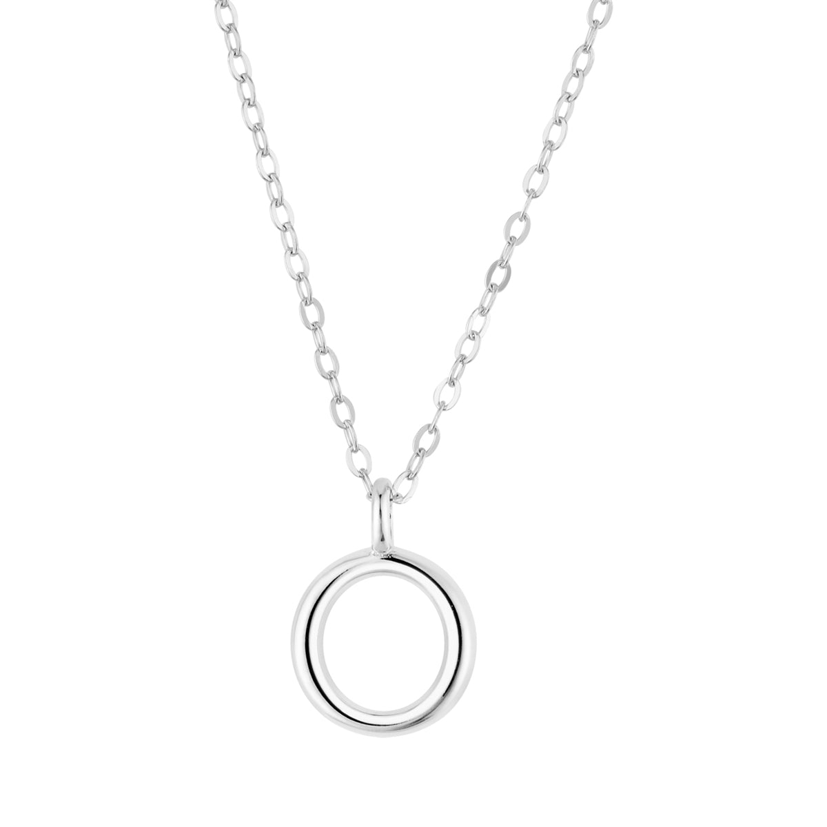 Argento Silver Initial Letter Necklace