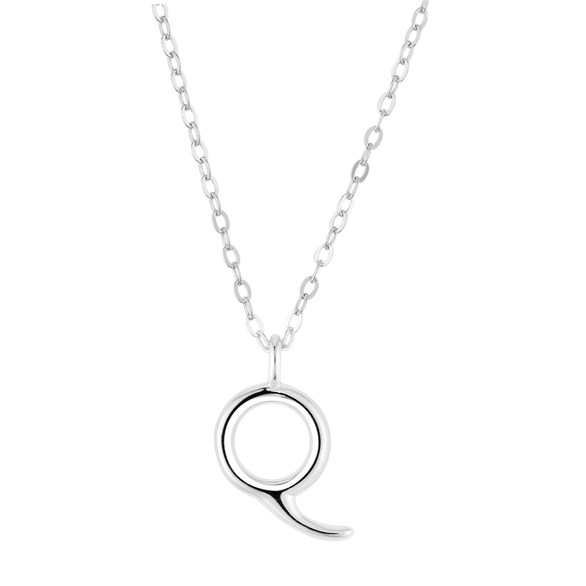 Argento Silver Initial Letter Necklace