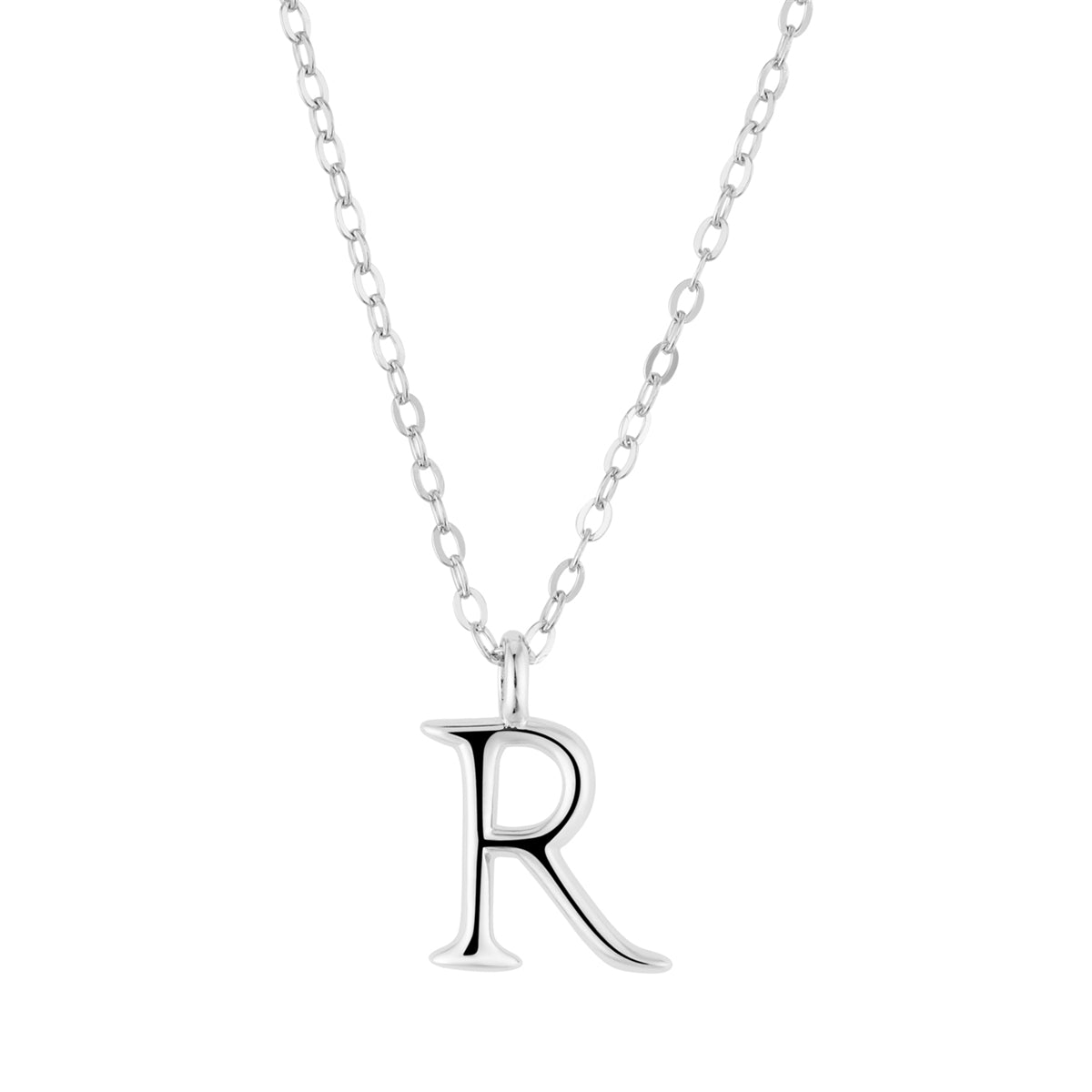 Argento Silver Initial Letter Necklace