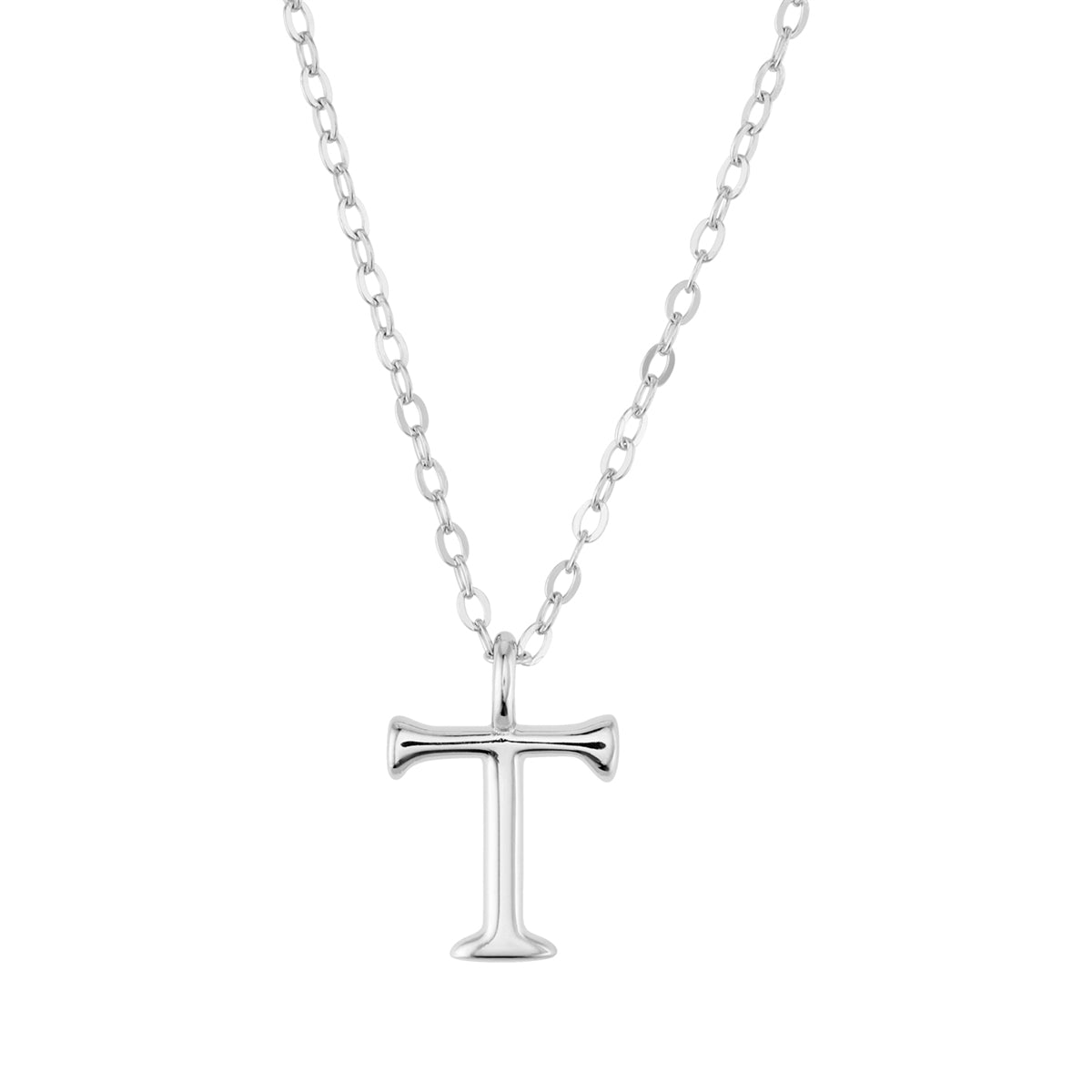 Argento Silver Initial Letter Necklace
