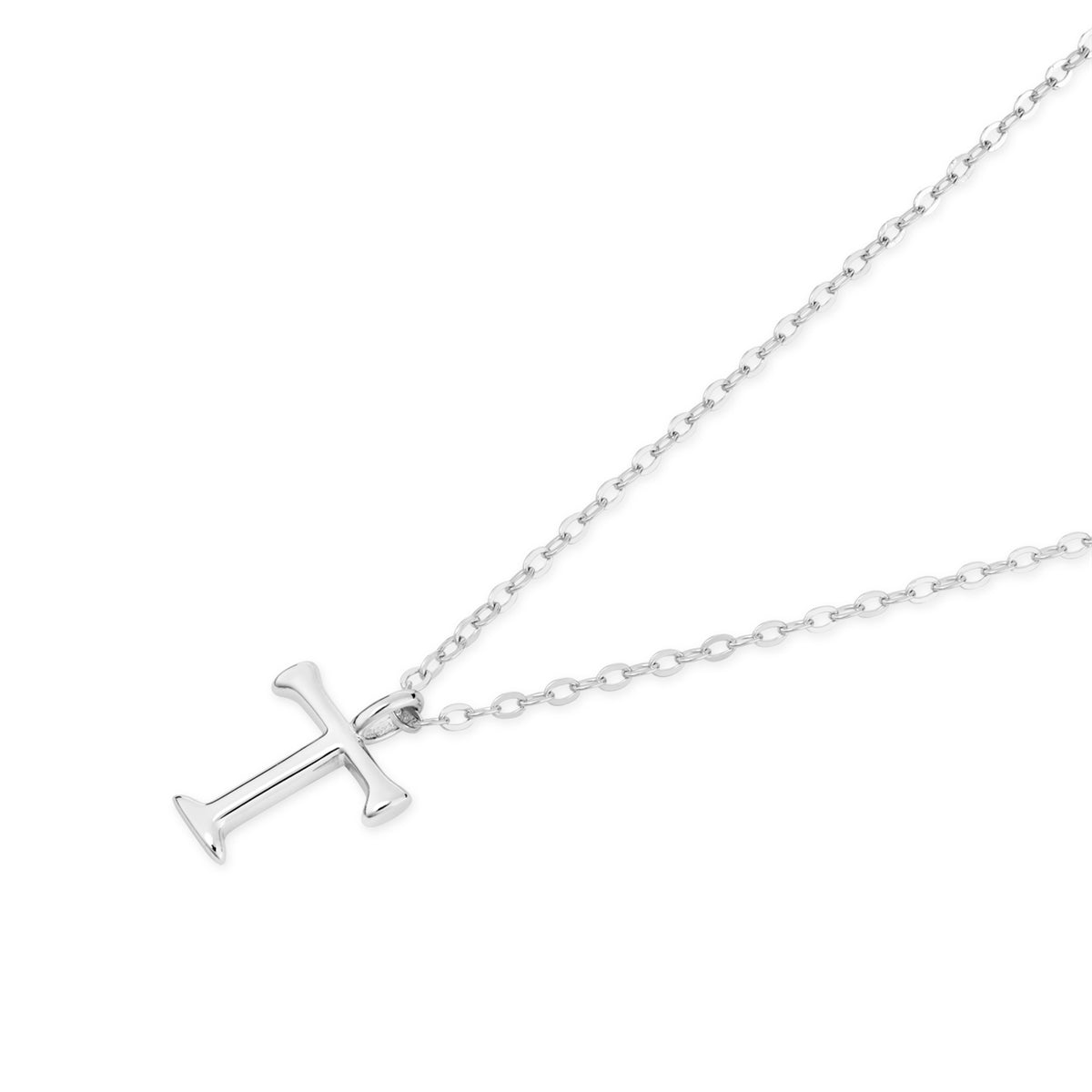 Argento Silver Initial Letter Necklace
