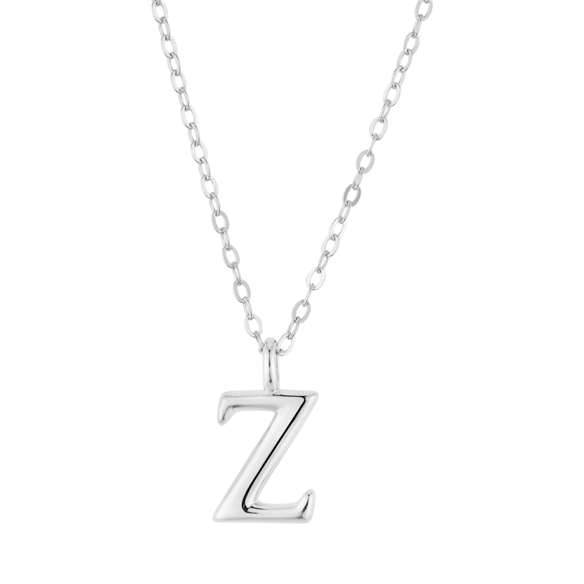 Argento Silver Initial Letter Necklace