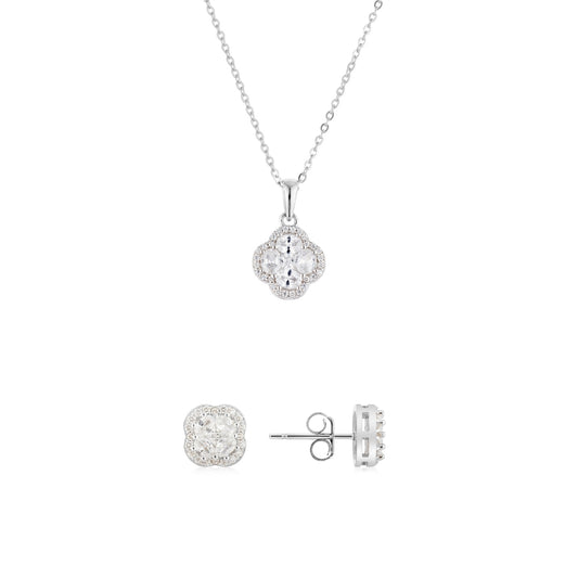 Argento Silver Halo Clover Gift Set
