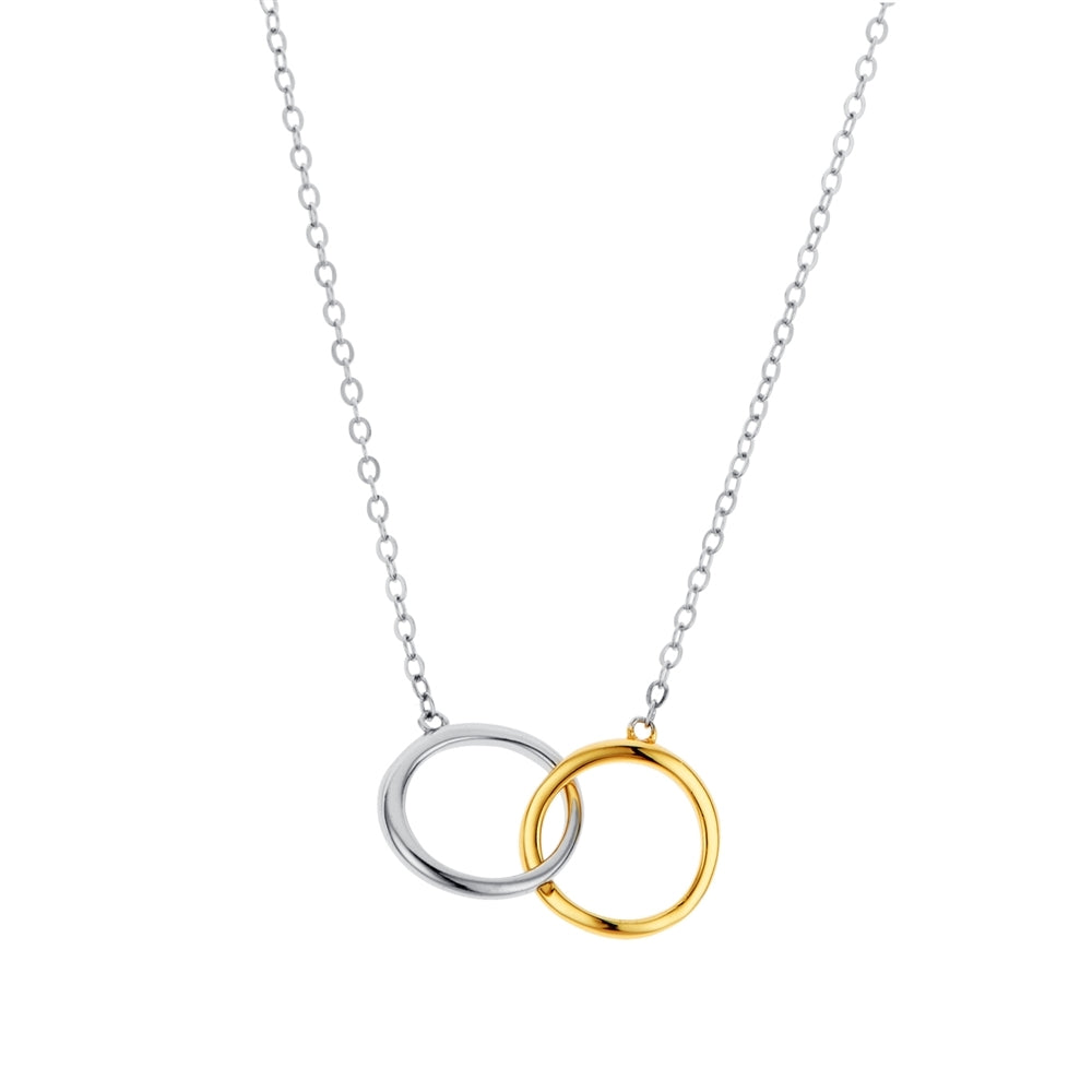Argento Two Tone Circle Link Gift Set