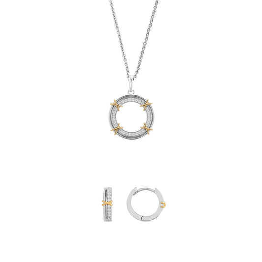Two Tone Cross Gift Set