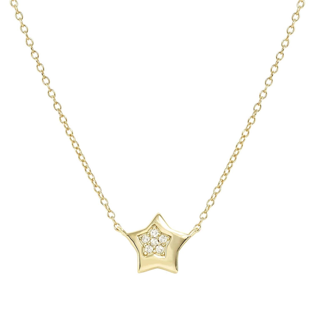 Nomination Gold Petit Sparkle Star Necklace