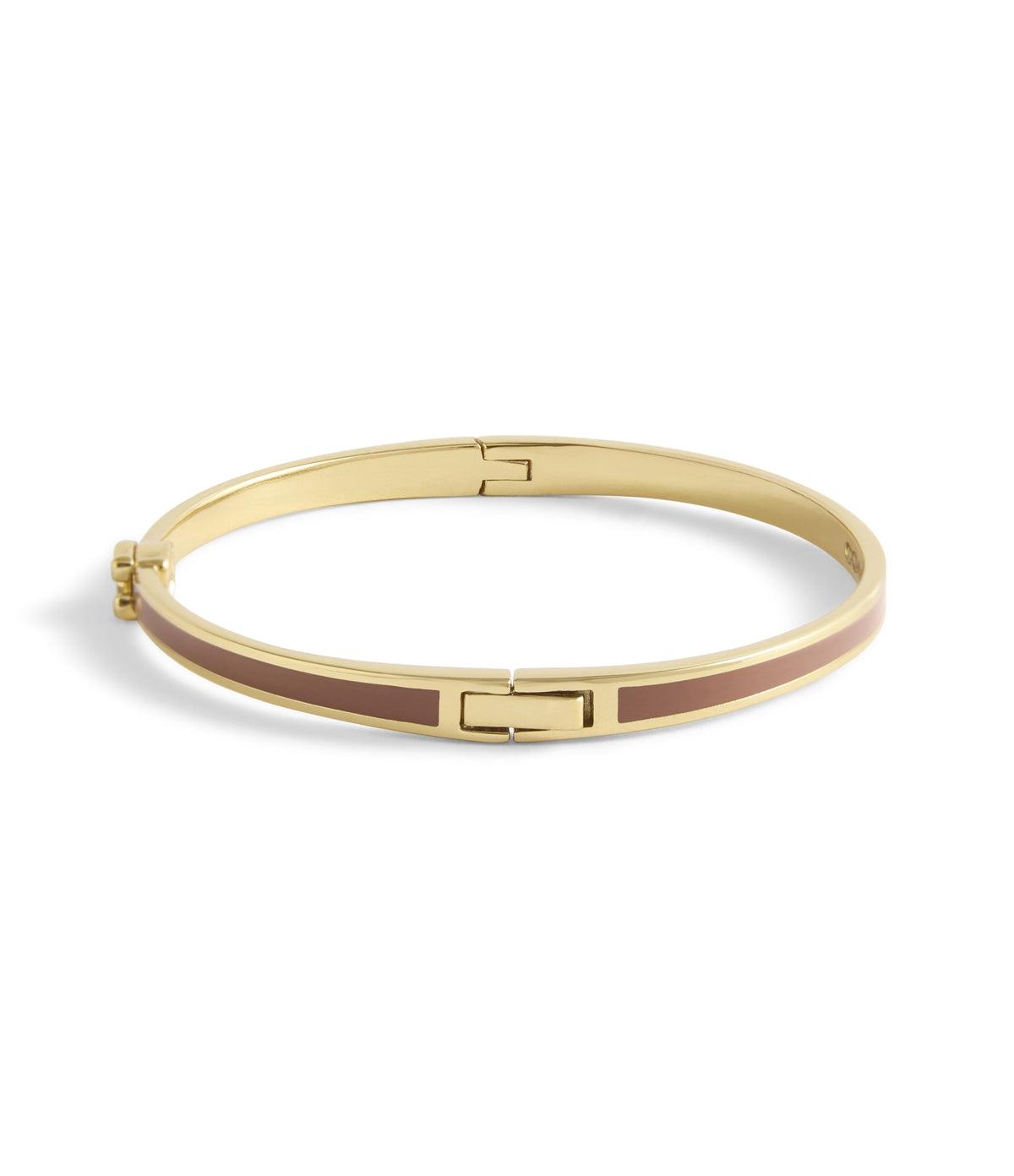 Coach Gold Brown C Logo Bangle