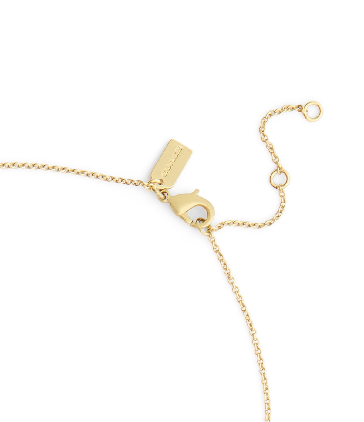 Coach Gold Pavé Cherry Necklace