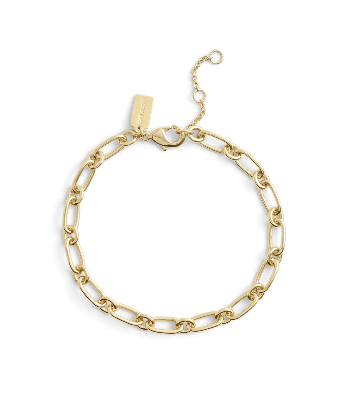 Coach Gold Starter Charm Bracelet