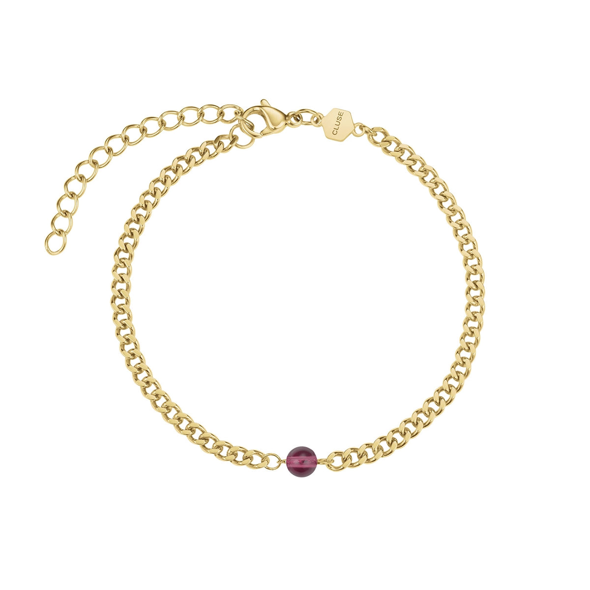 CLUSE Gold Tetragone Multi Dial Cherry Bracelet Gift Box