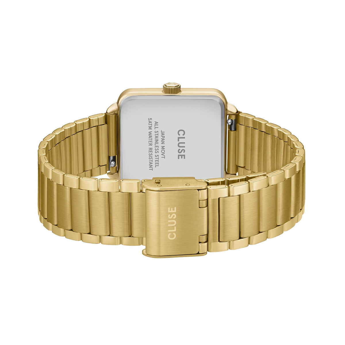CLUSE Gold Tetragone Multi Dial Cherry Bracelet Gift Box