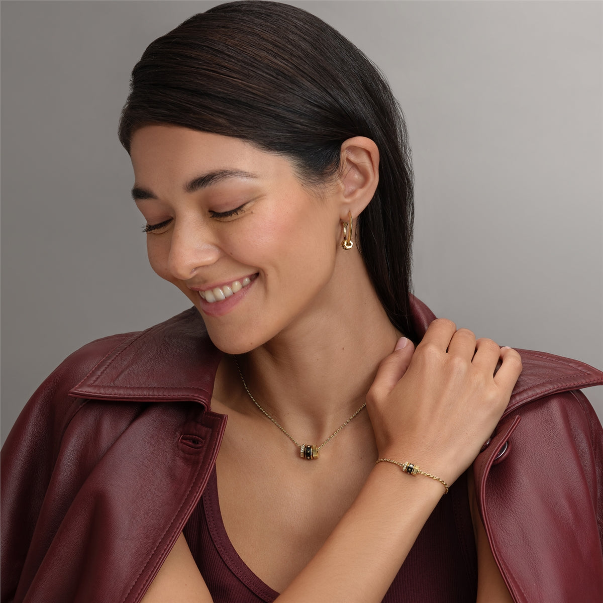Olivia Burton Gold Bead Charms Necklace