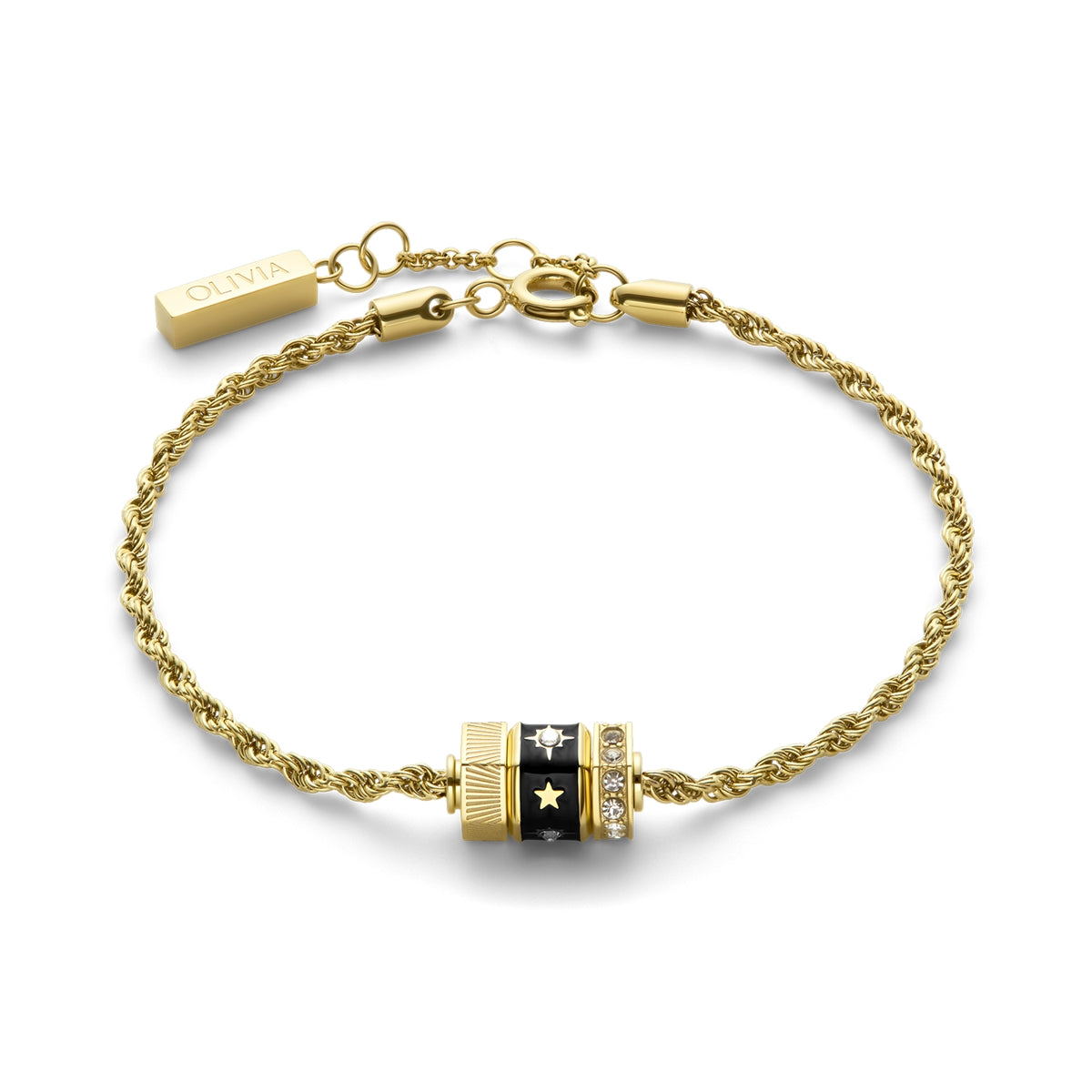 Olivia Burton Gold Bead Charms Bracelet