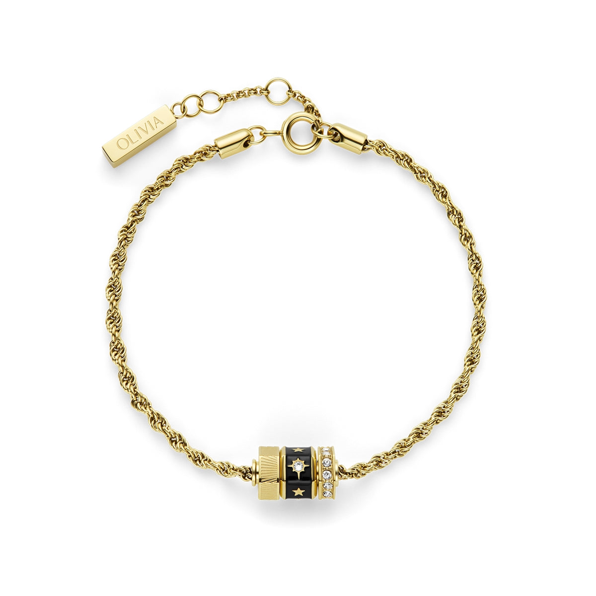 Olivia Burton Gold Bead Charms Bracelet