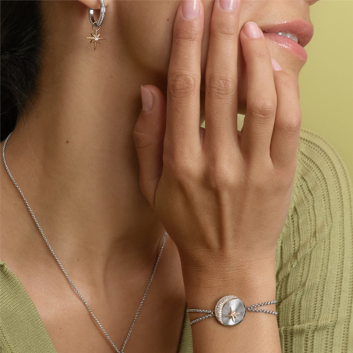 Olivia Burton Silver Celestial Star Bracelet