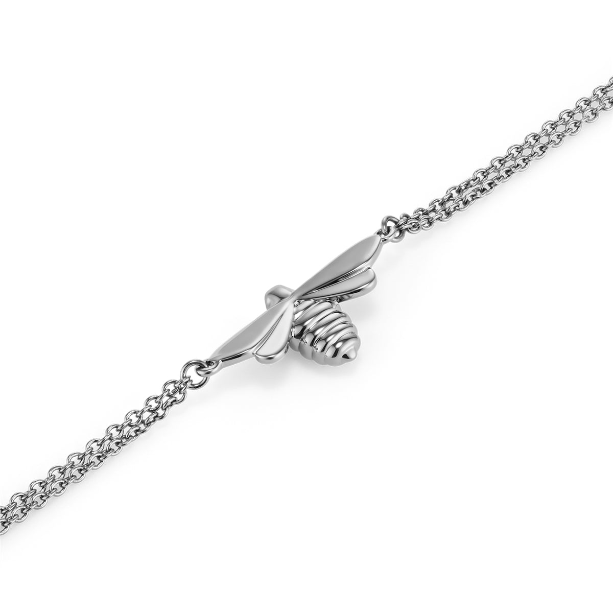 Olivia Burton Silver Honey Bee Bracelet