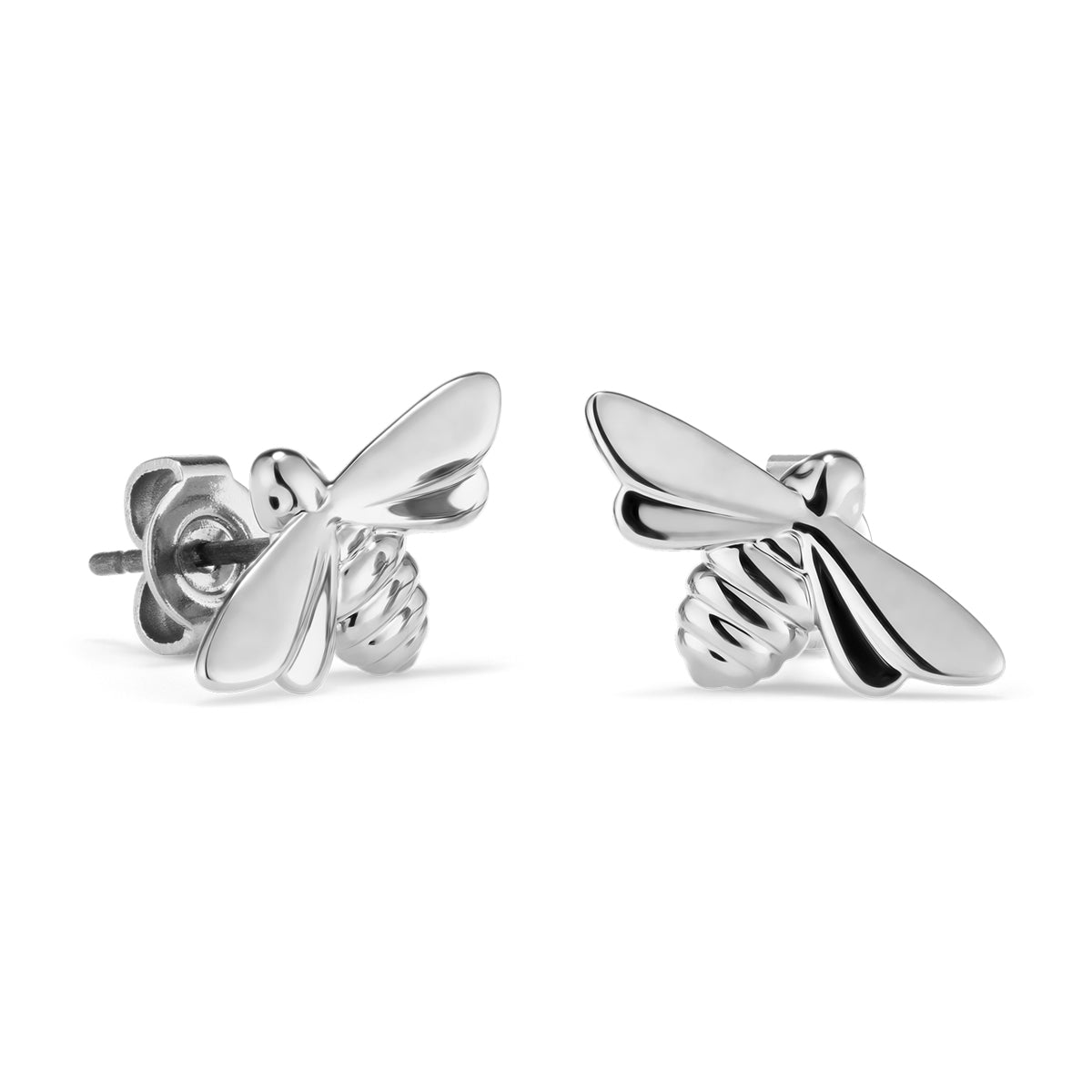 Olivia Burton Silver Honey Bee Earrings