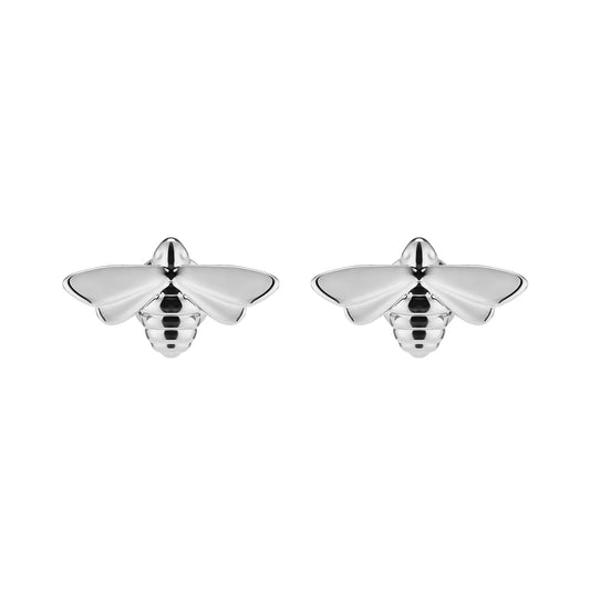 Olivia Burton Silver Honey Bee Earrings