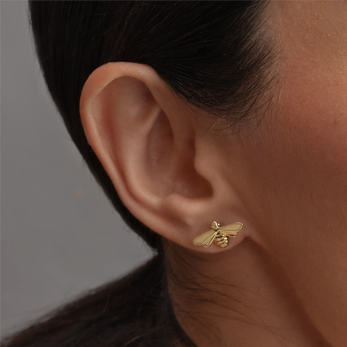 Olivia Burton Gold Honey Bee Earrings