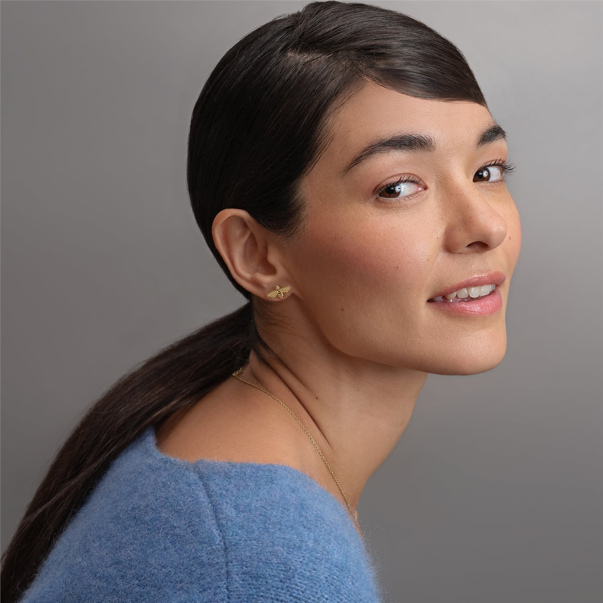 Olivia Burton Gold Honey Bee Earrings