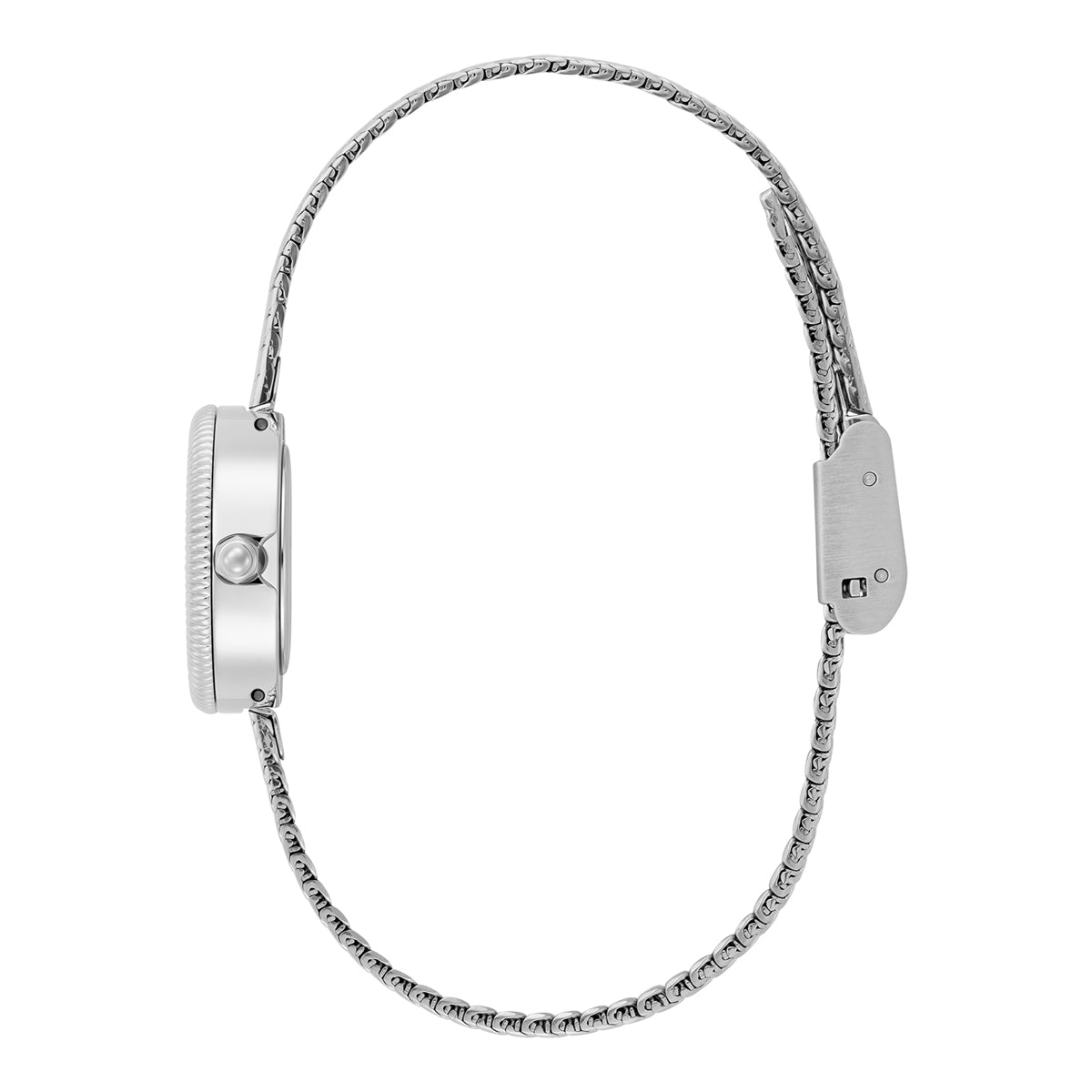 Olivia Burton Silver Finery Milanese Strap Watch