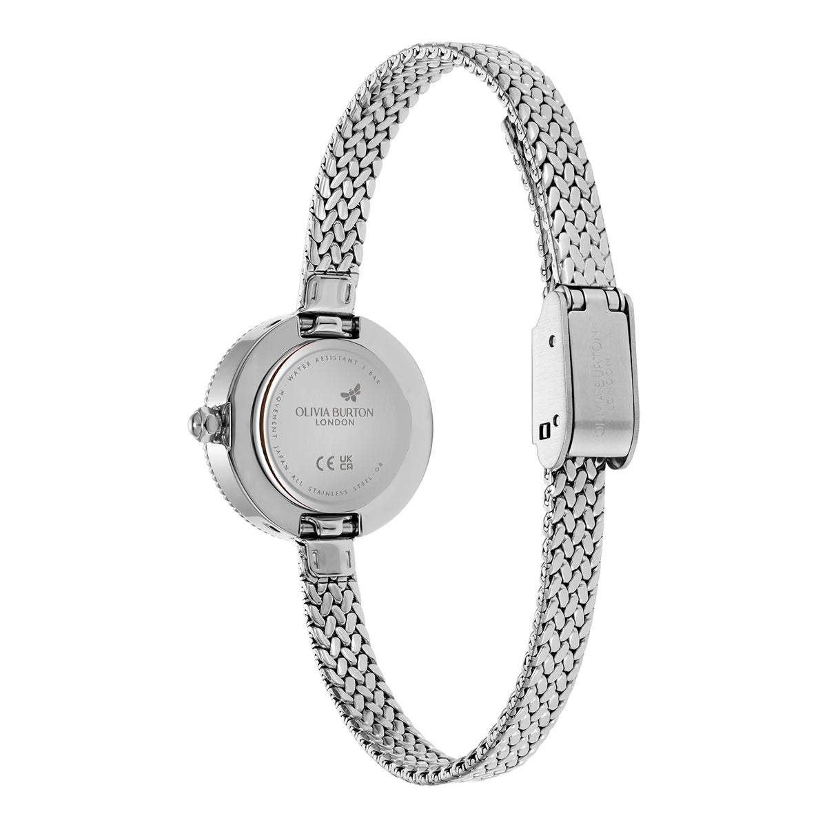 Olivia Burton Silver Finery Milanese Strap Watch
