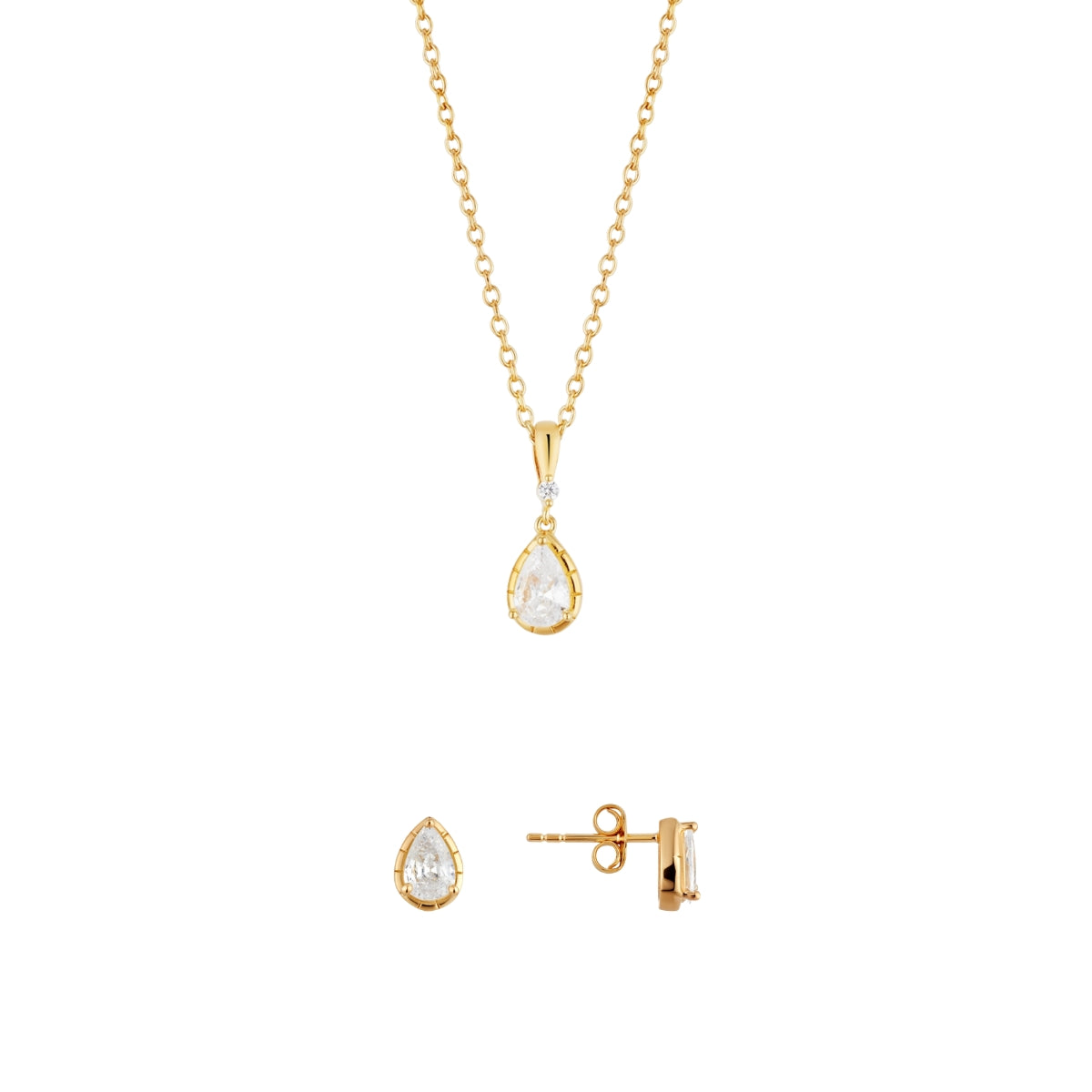 Pear Halo Bezel Gift Set