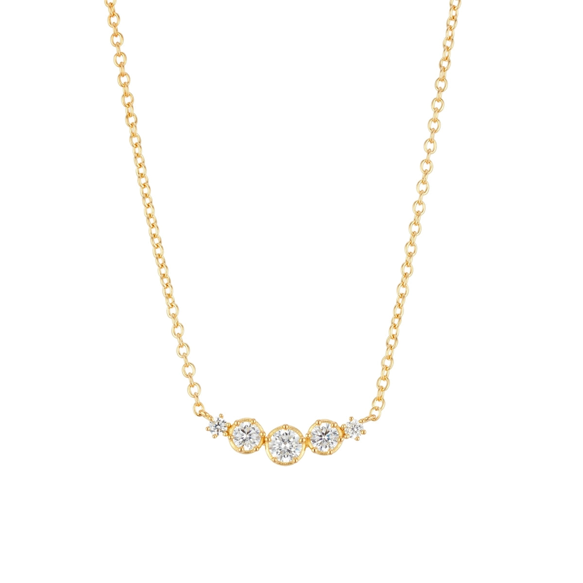 Argento Gold Row CZ Bezel Gift Set