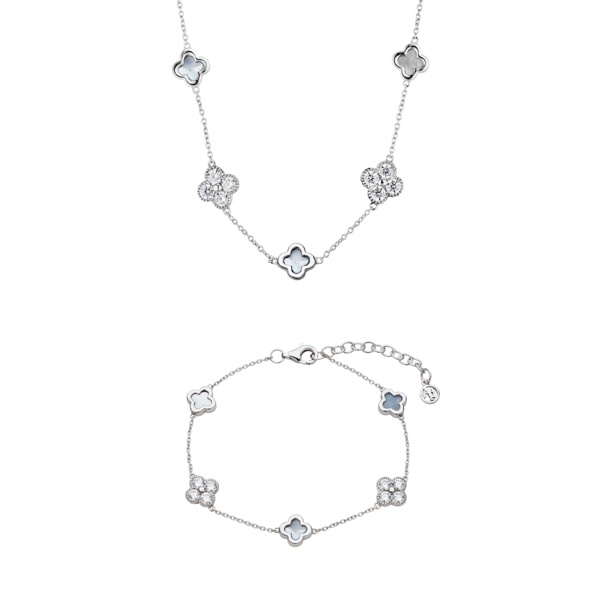 Argento Silver Multi Clover Mother of Pearl Gift Set