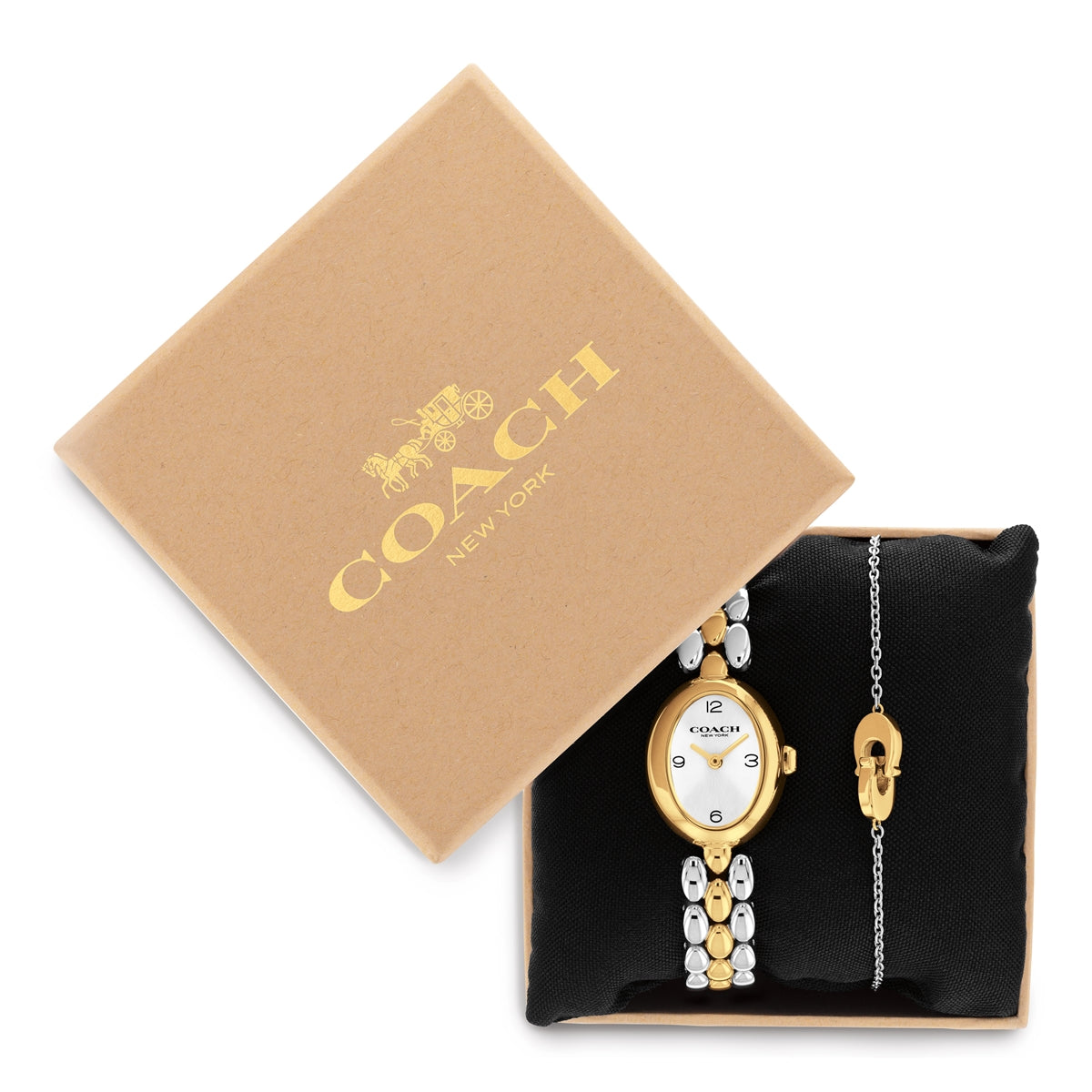 Coach Gold Mix Sammy Oval Bracelet Gift Set