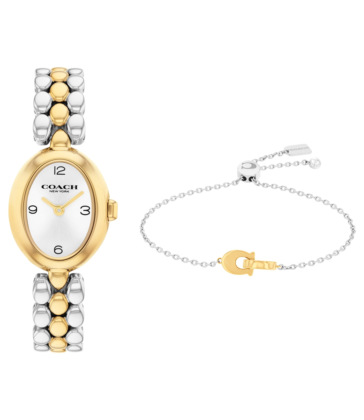 Coach Gold Mix Sammy Oval Bracelet Gift Set