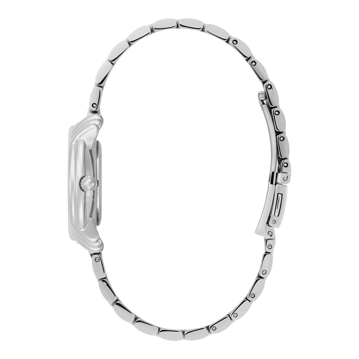 Olivia Burton Silver Art Deco 2.0 Mother of Pearl Watch