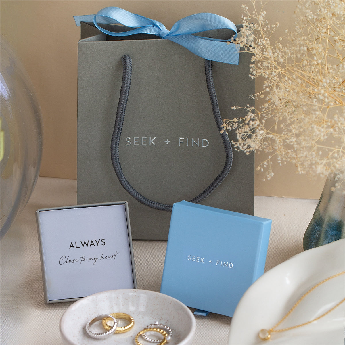 Seek + Find Silver Always Chain Necklace