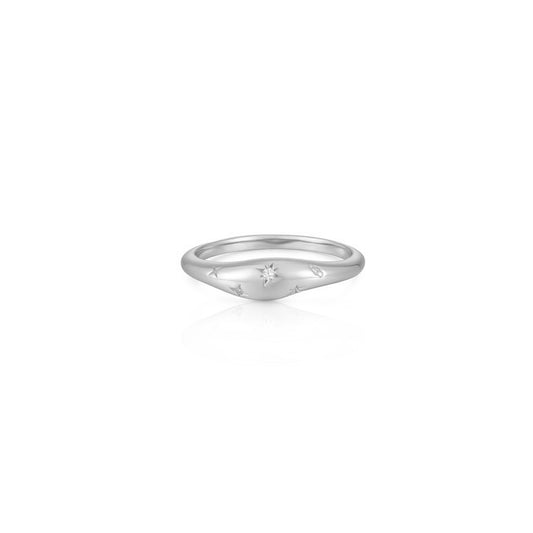 Seek + Find Silver Shine Dome Ring