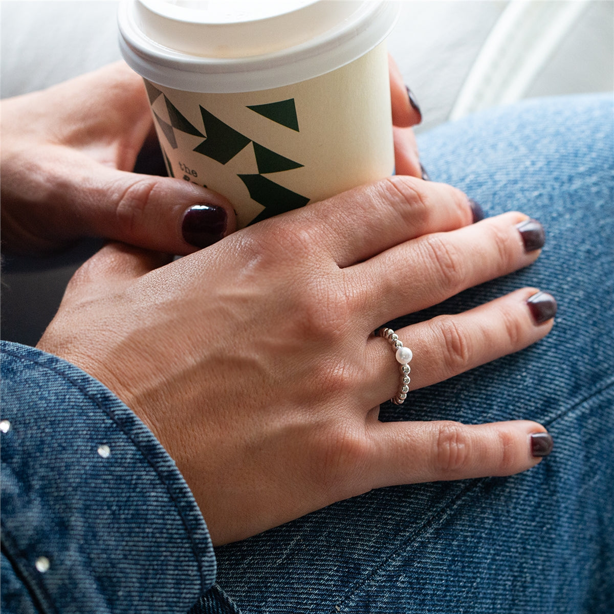 Seek + Find Silver Worthy Pearl Ring