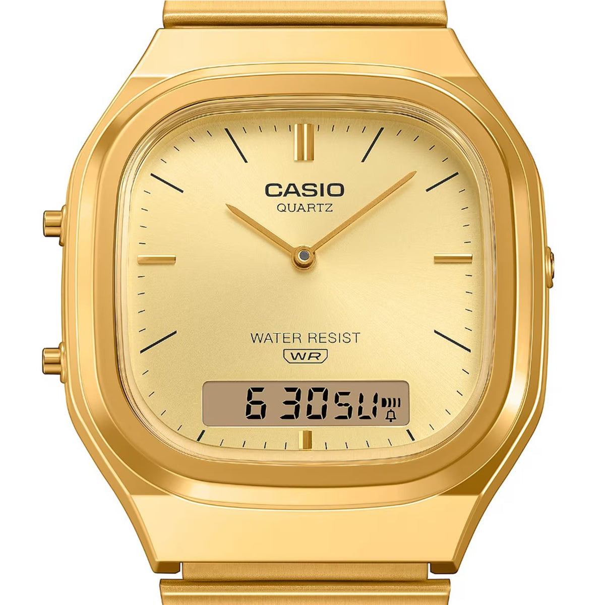 Casio Gold Vintage Dual-Display Gold Dial Watch