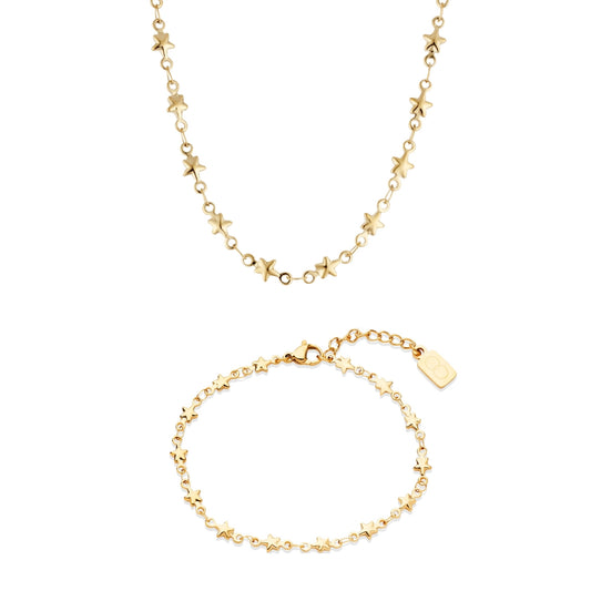 Gold Star Chain Gift Set