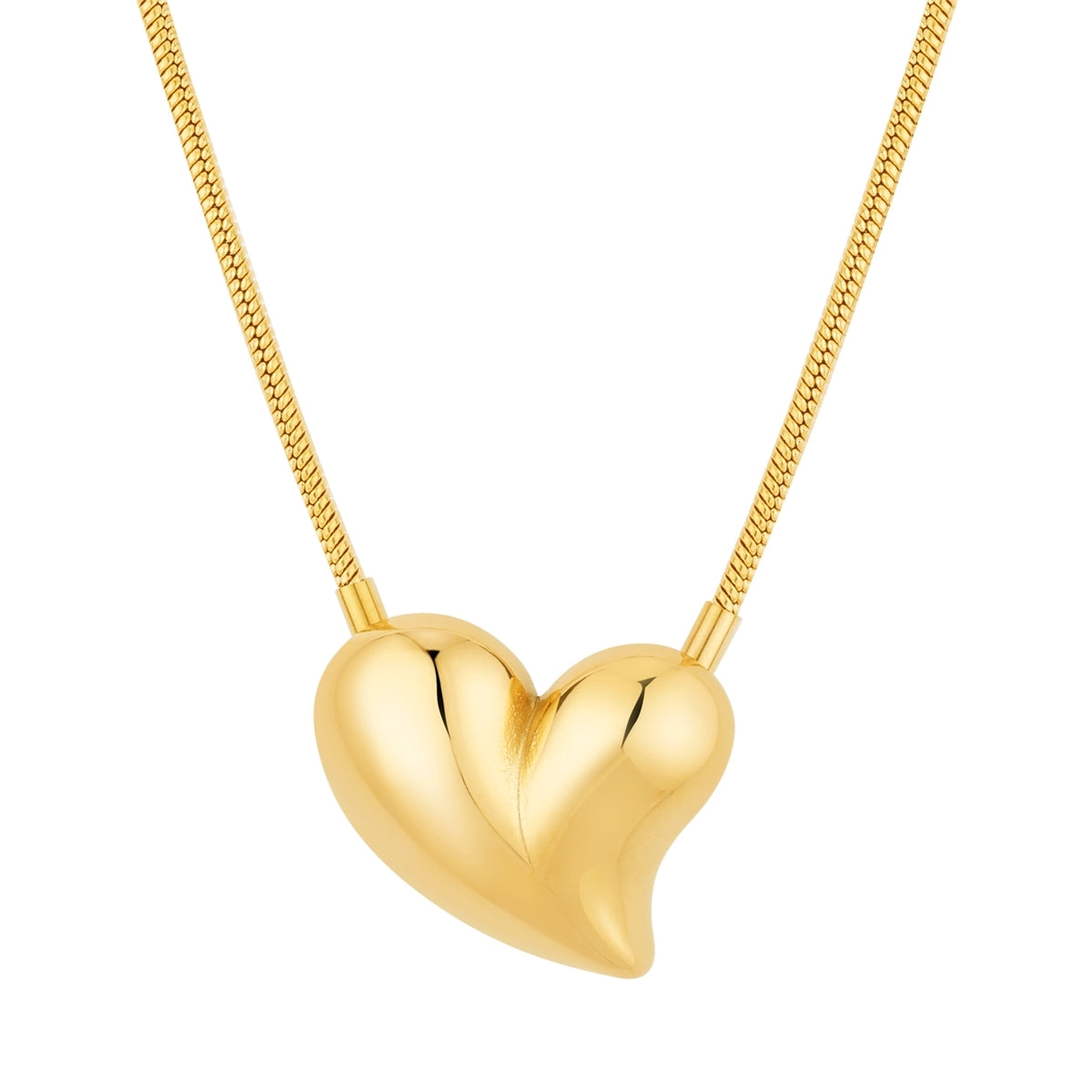 Over & Over Gold Curve Heart Gift Set