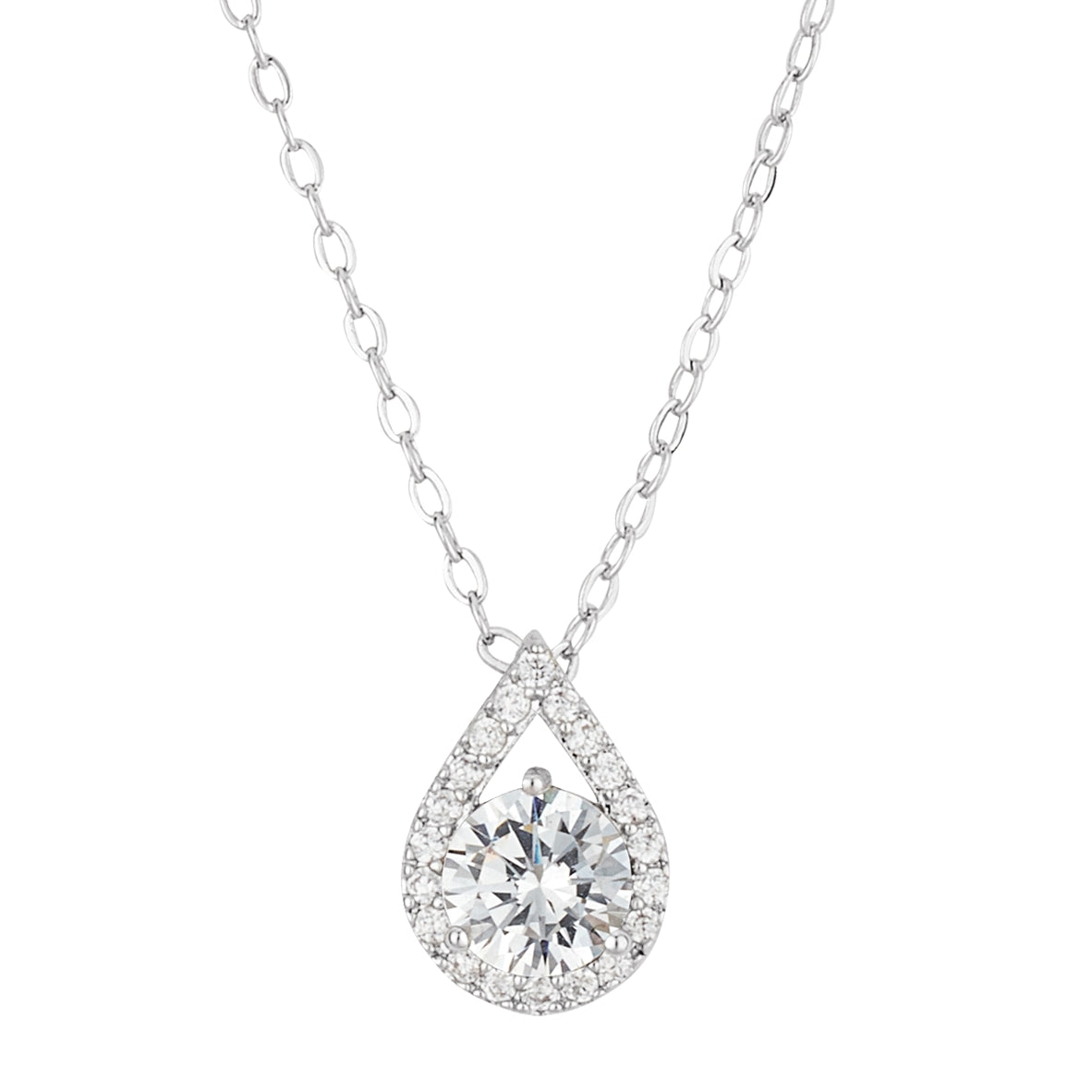 August Woods Silver Teardrop Halo Gift Set