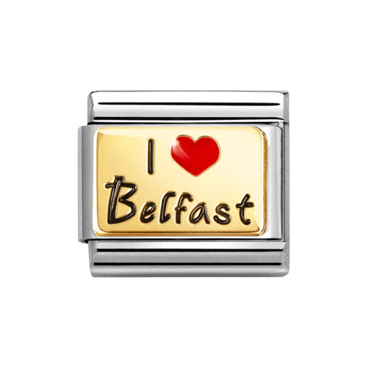 Nomination Gold Love Belfast Charm