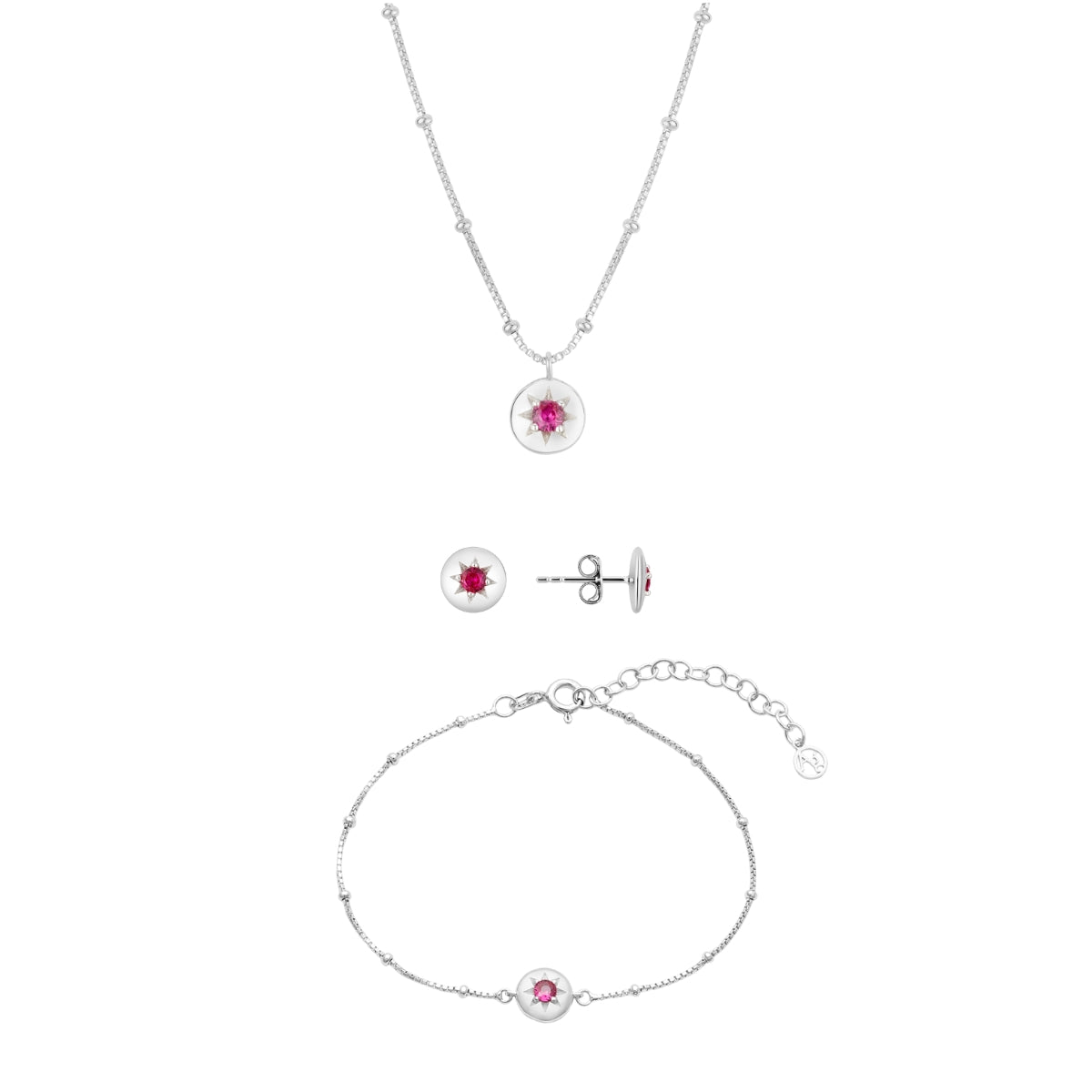 Argento Silver Birthstones July Gift Sets